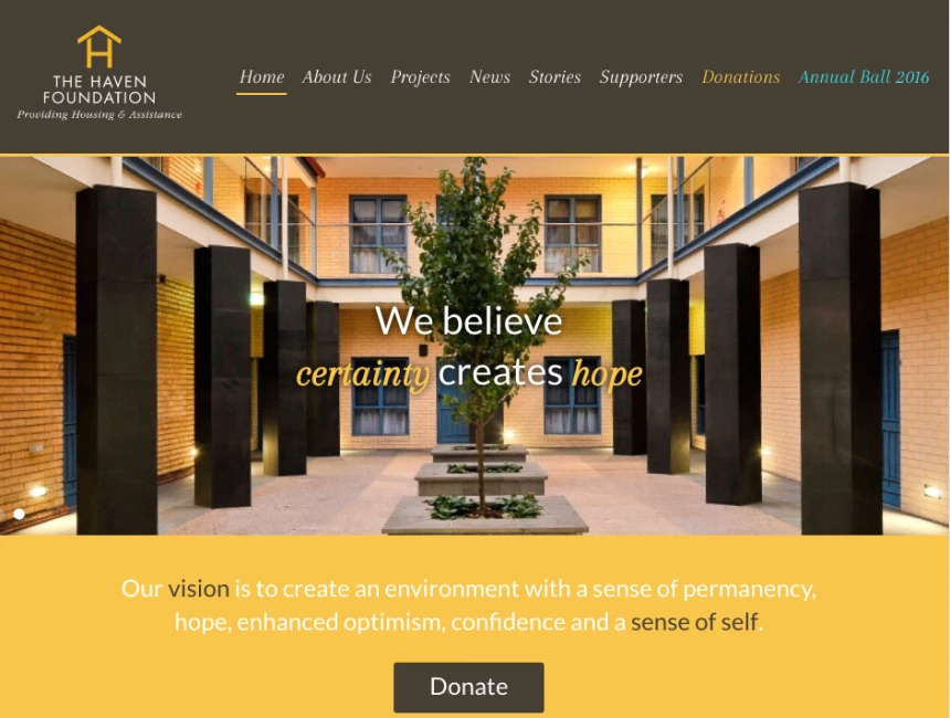 The Haven Foundation launches new website