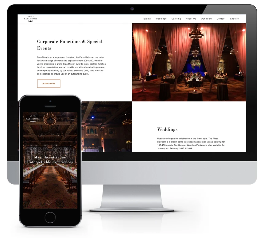New website for Plaza Ballroom Melbourne